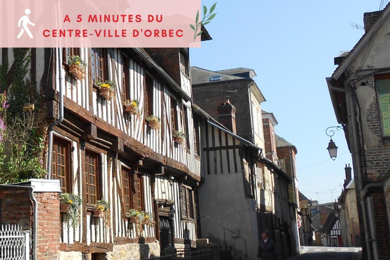 Suite Jungle - Jardin, Netflix Et Parking - Le Manoir Aux Pommes Orbec ภายนอก รูปภาพ